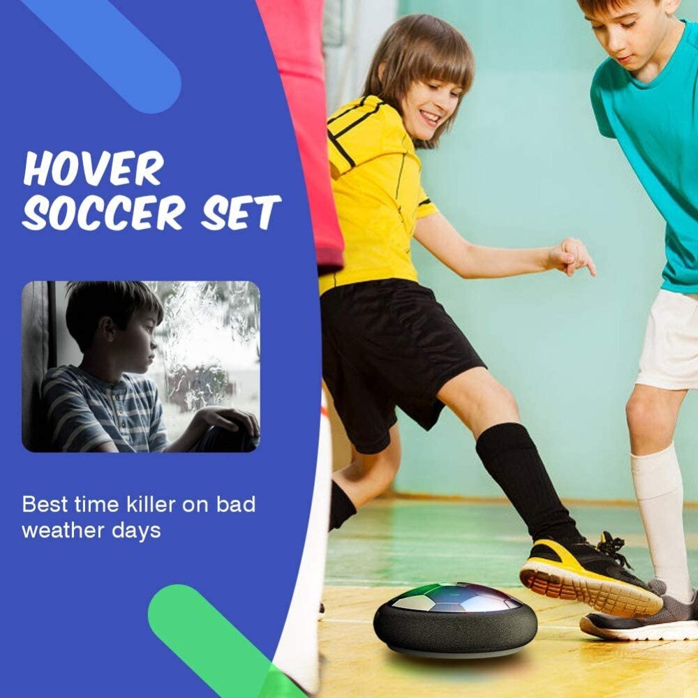 Mini Hover Soccer With Flashing LED Light 18cm Air Power Suspended Ball Model Plastic Educational Football 1 - Hover Ball