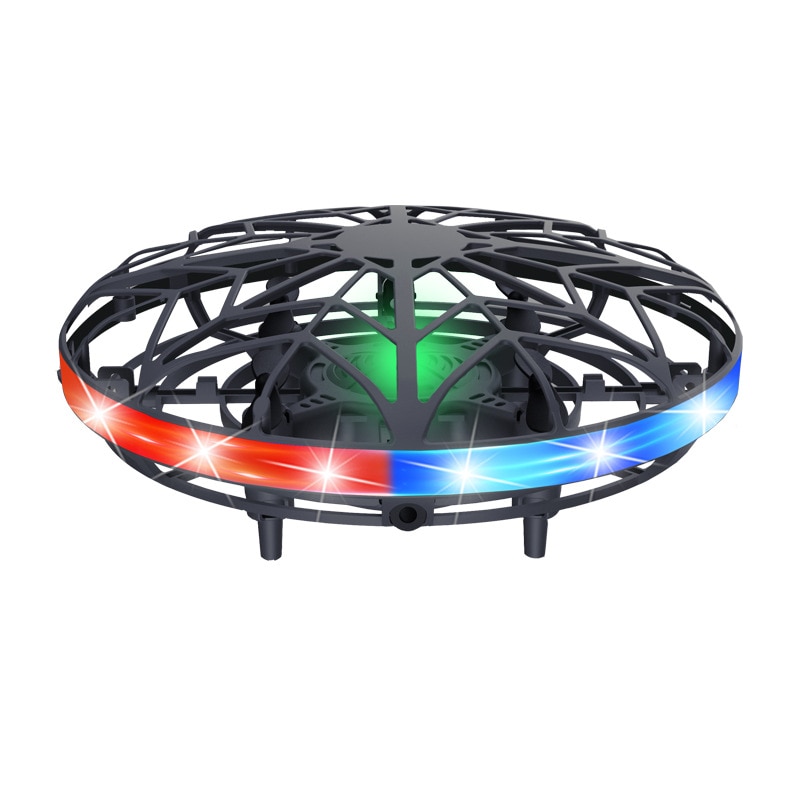 Mini UFO Drone Helicopter Aircraft Hand Controlled Color Light Infrared Quadcopter Induction Kids Flying Saucer Flying - Hover Ball